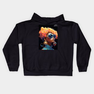 Kurly Shade Girl 3 Kids Hoodie